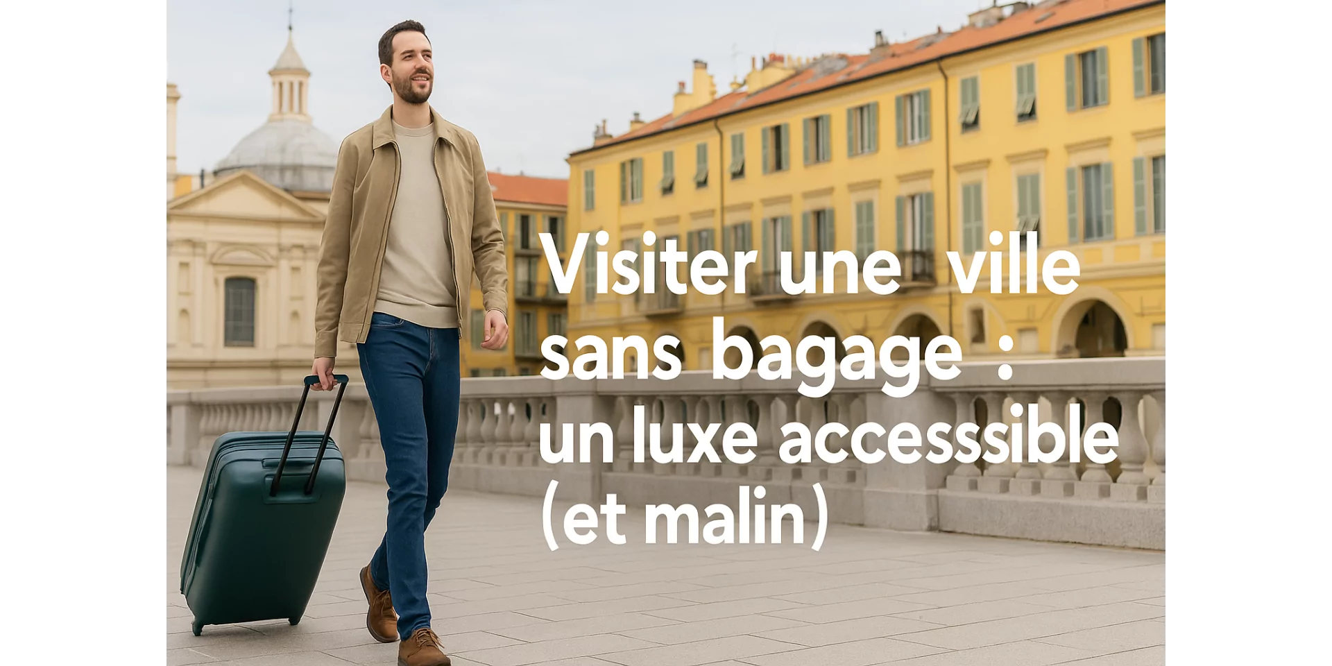 Visiting a city without luggage: an accessible (and smart) luxury 🚶‍♂️
