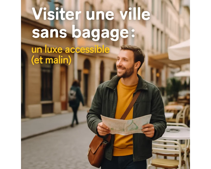 Visiter une ville sans bagage : un luxe accessible (et malin) 🚶♂️